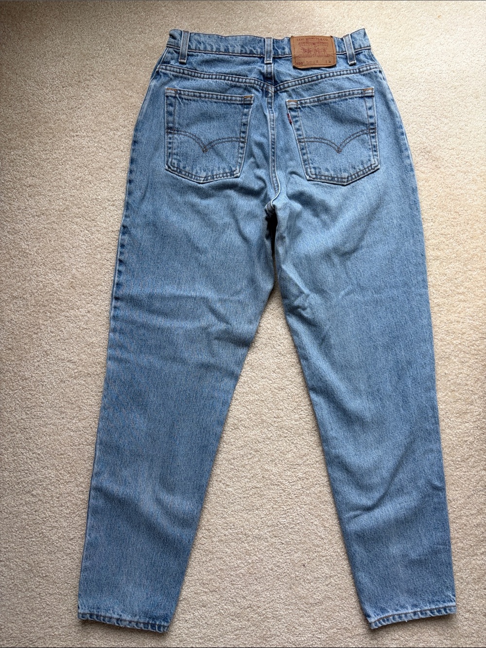 1997 women’s red tab 550 Levi’s size 12 made in USA 100% cotton